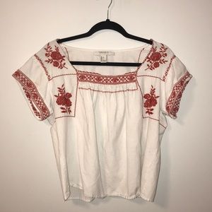 Forever 21 embroidered shirt